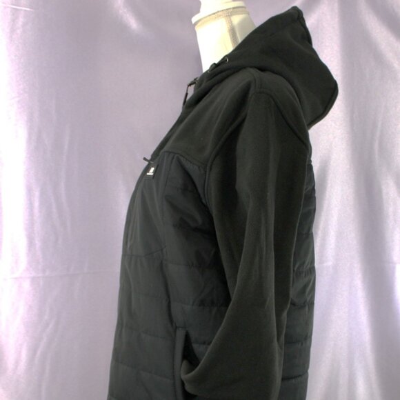 New Balance Men’s Hooded Quilted Softshell Fleece Jacket Black Size M - Picture 3 of 10